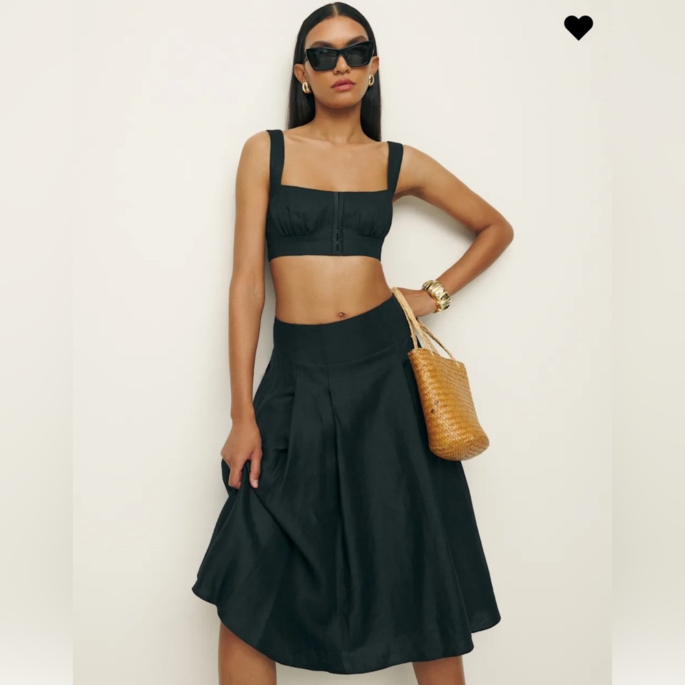 Reformation Santana Linen Two Piece Set